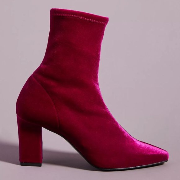 Anthropologie Shoes - NWT ANTHRO FARYLROBIN LISBON VELVET ANKLE BOOTS